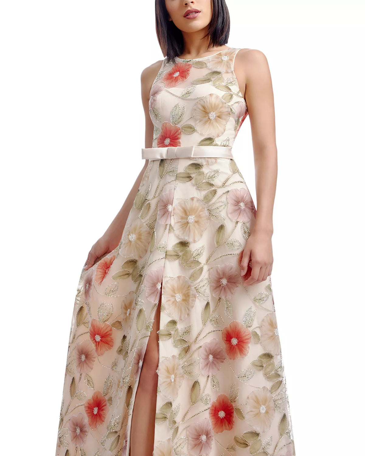 A-Line Sleeveless High Slit Floor-Length Prom Dress - Chloe Dress