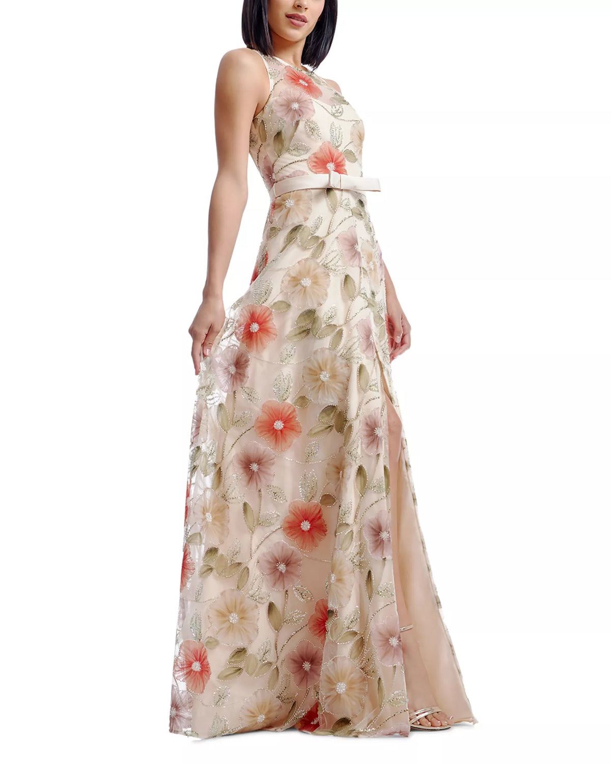 A-Line Sleeveless High Slit Floor-Length Prom Dress - Chloe Dress