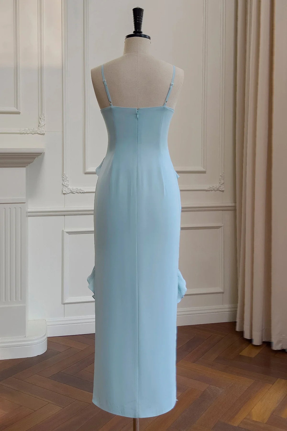 Bodycon Sweetheart Ruffled Midi Evening Dress - Chloe Dress