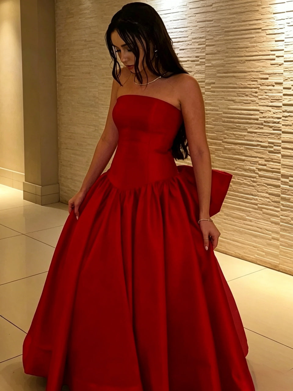 Ball Gown Strapless Sleeveless Floor-Length Evening Gown - Chloe Dress