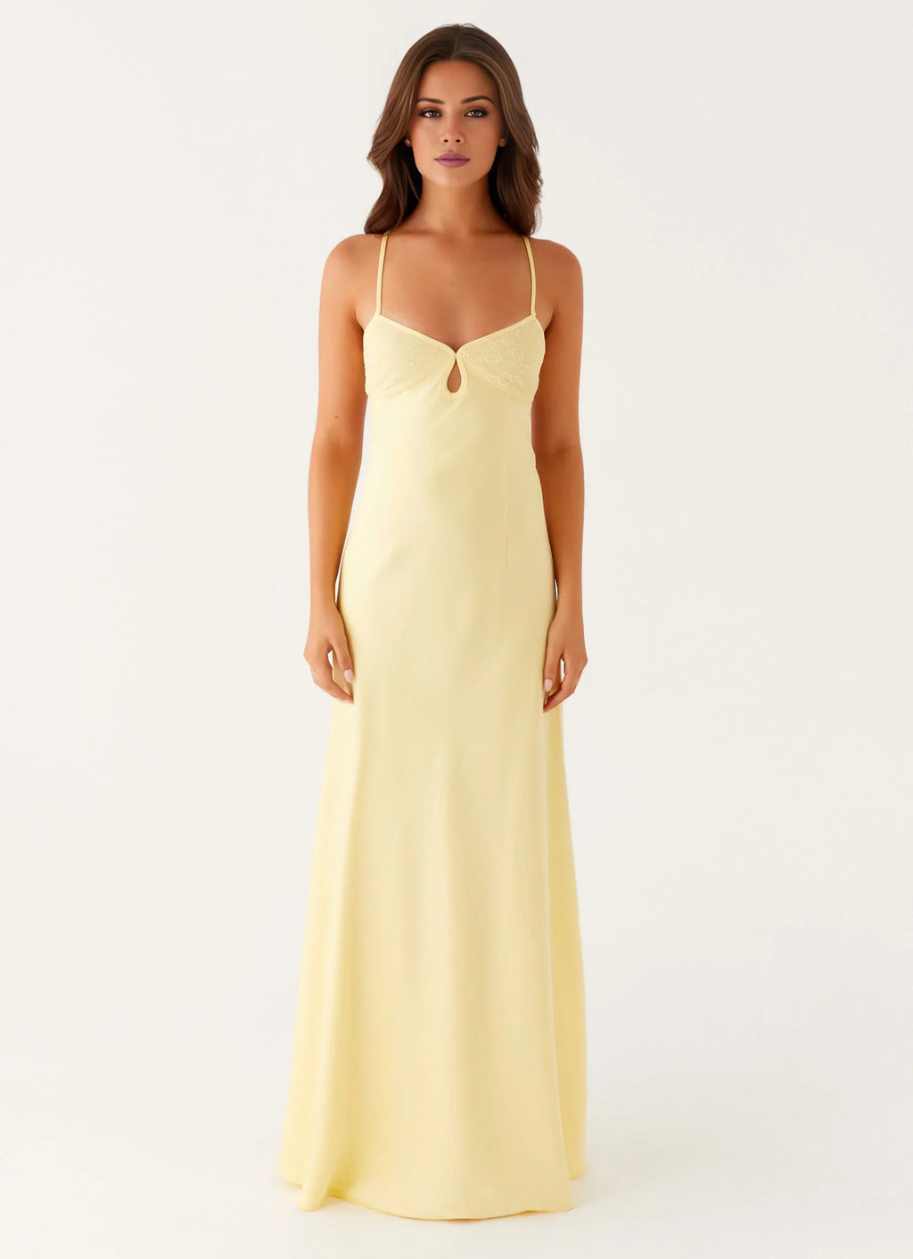 A-Line V-Neck Sleeveless Floor-Length Prom Dress - Chloe Dress