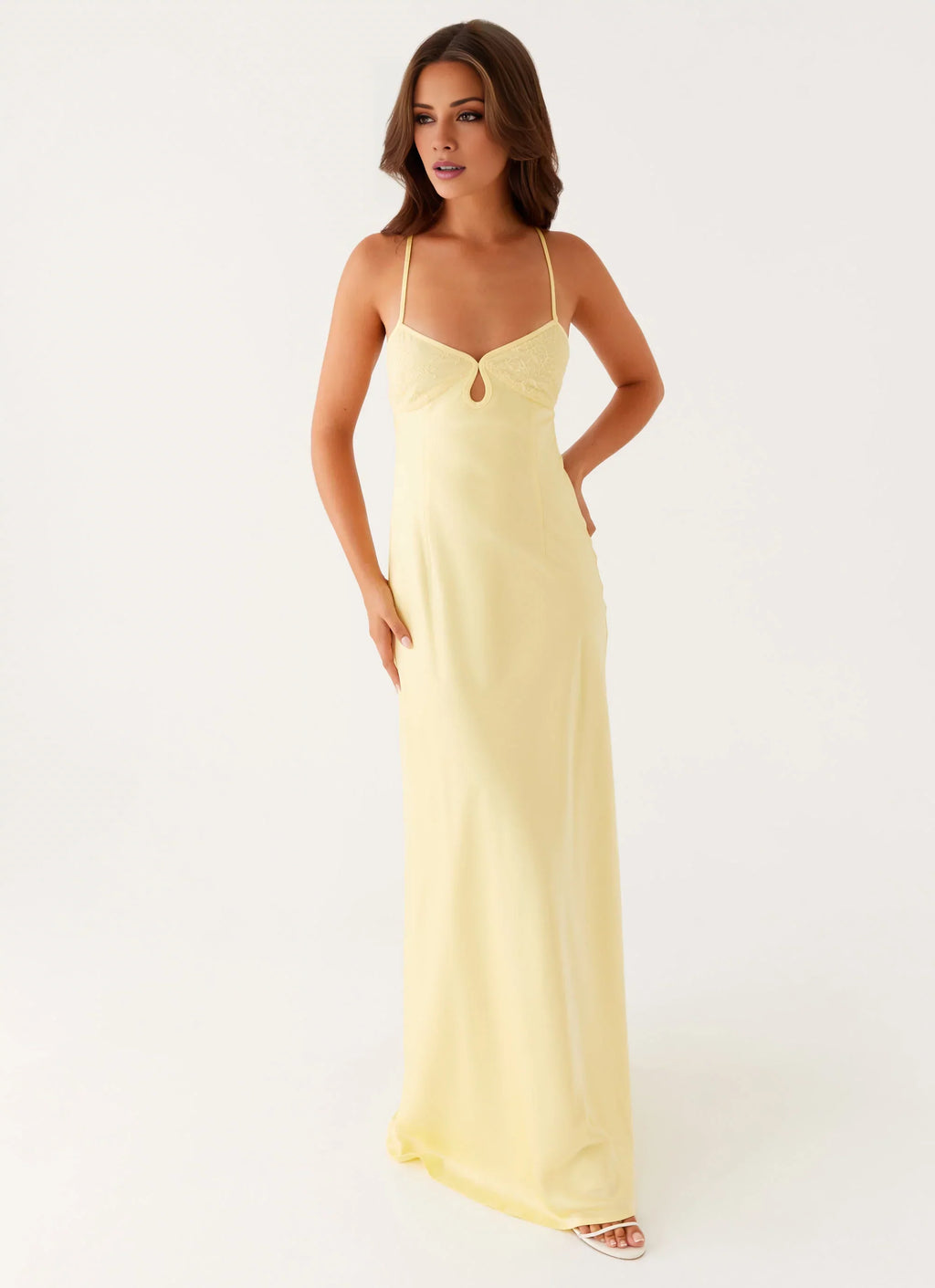 A-Line V-Neck Sleeveless Floor-Length Prom Dress - Chloe Dress