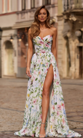 A-Line Sweetheart Chiffon High Slit Floor-Length Prom Dress - Chloe Dress