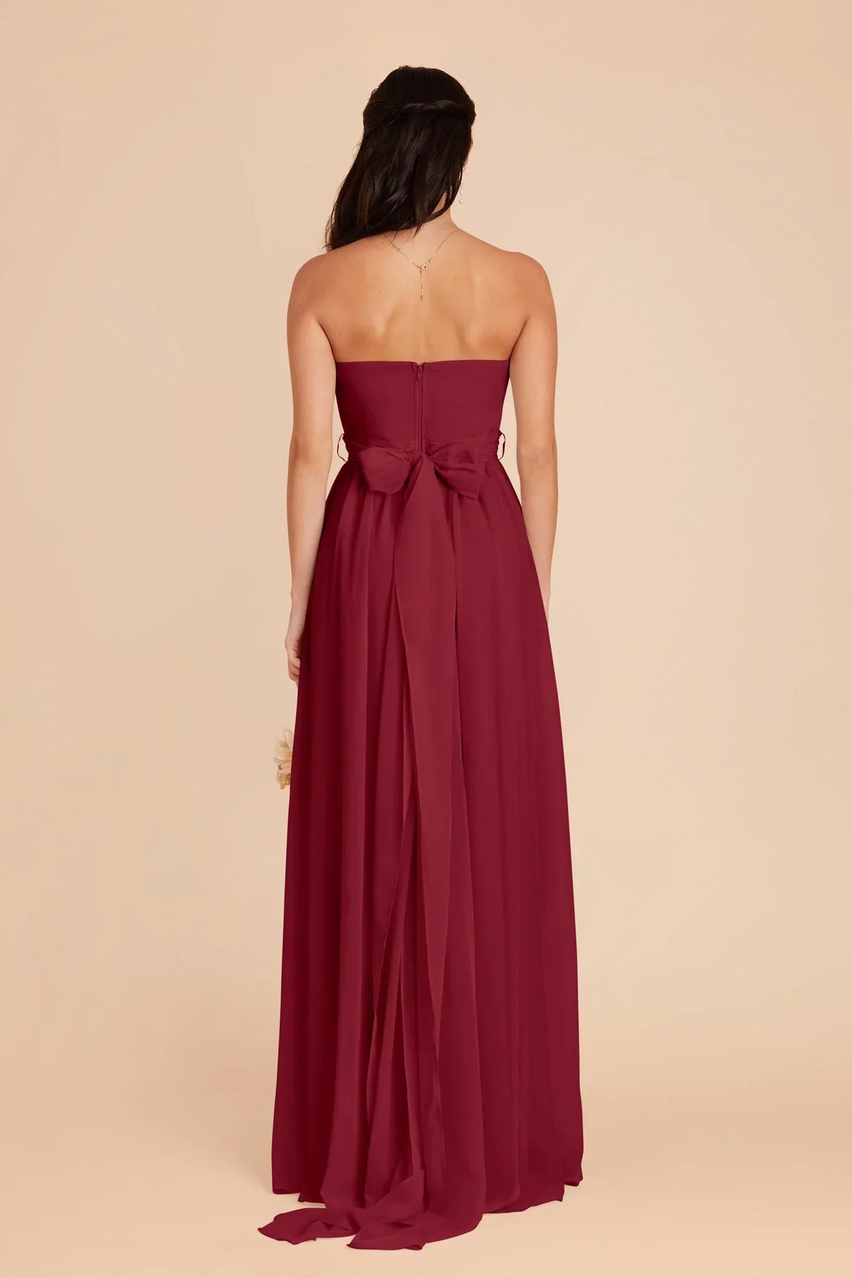 A-Line Chiffon Sleeveless Floor-Length Wedding Dress - Chloe Dress