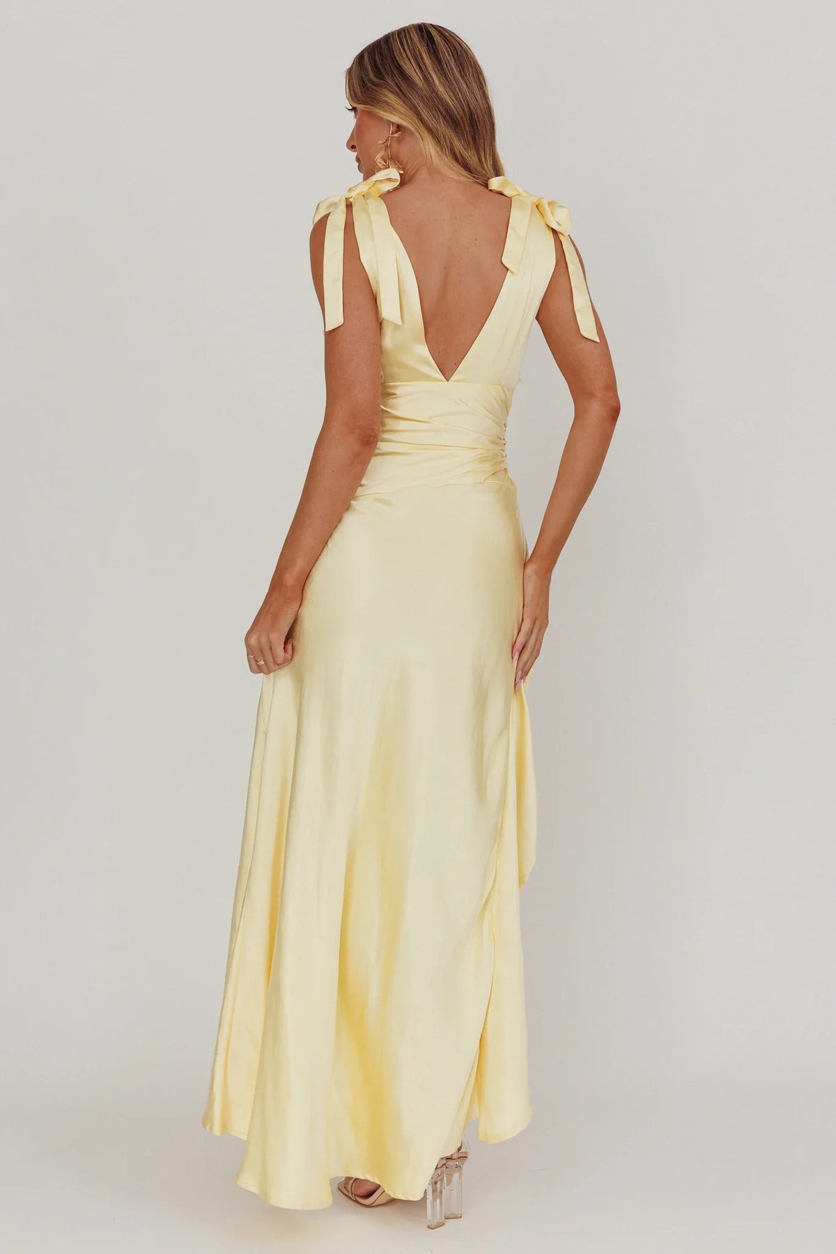 A-Line V-Neck Sleeveless Evening Dress - Chloe Dress