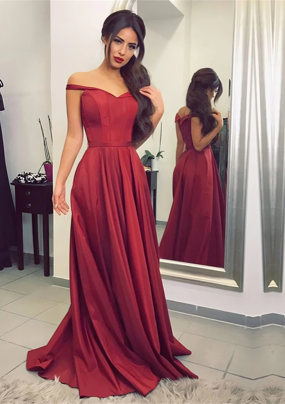 A-Line Sweetheart Floor-Length Evening Dress - Chloe Dress