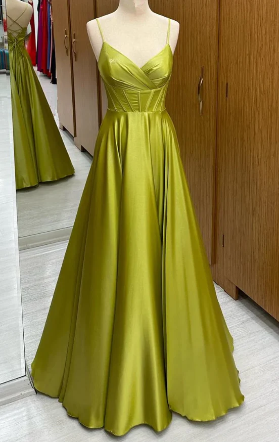A-Line Sweetheart Lace Lace-Up Back Floor-Length Evening Dress - Chloe Dress