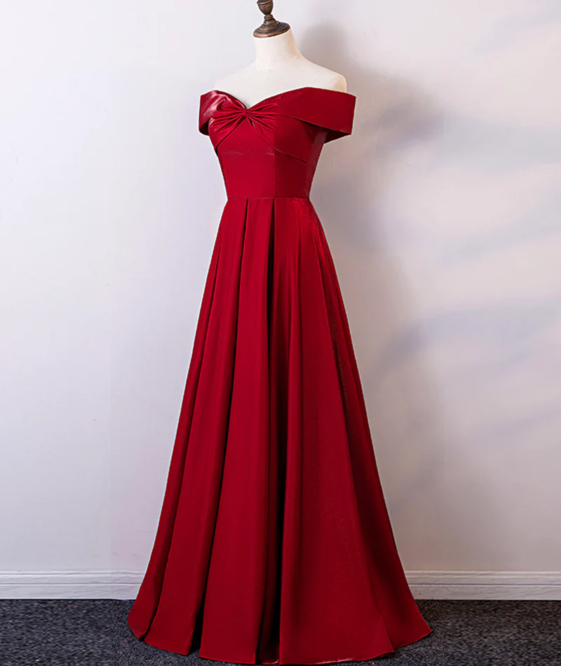 A-Line Lace-Up Back Floor-Length Evening Dress - Chloe Dress