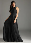 One-Shoulder Chiffon Wedding Dress - Chloe Dress