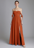 Sweetheart Chiffon High Slit Floor-Length Wedding Dress - Chloe Dress
