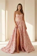Ball Gown Strapless Lace Prom Gown - Chloe Dress