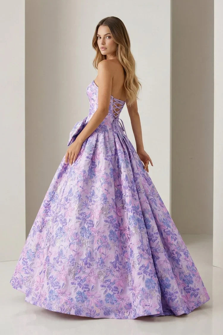 Ball Gown Sweetheart Lace Prom Gown - Chloe Dress