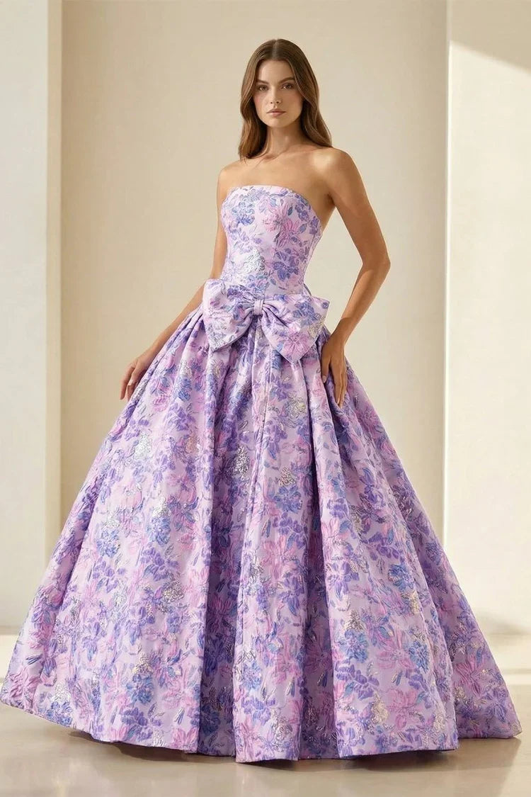 Ball Gown Sweetheart Lace Prom Gown - Chloe Dress