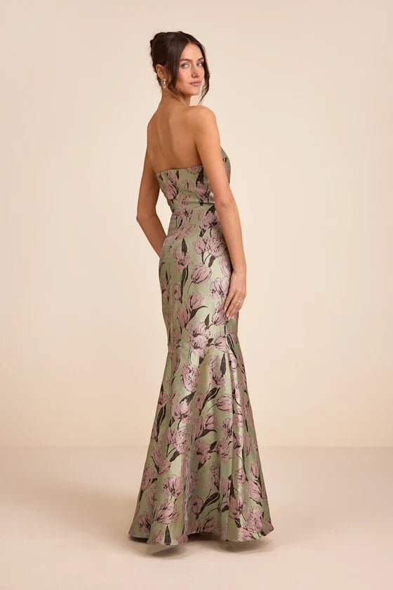 Mermaid Sweetheart Satin Floor-Length Prom Dress - Chloe Dress