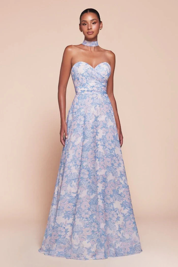 A-Line Strapless Floor-Length Prom Dress - Chloe Dress