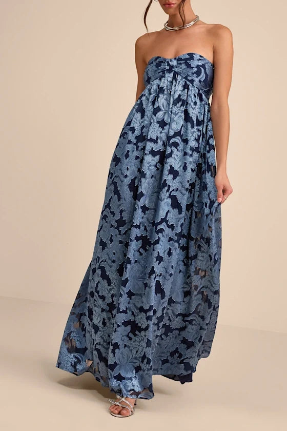 Sweetheart Chiffon Floor-Length Evening Dress - Chloe Dress