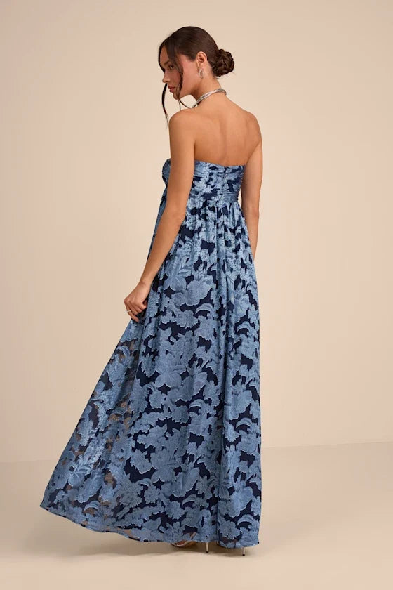 Sweetheart Chiffon Floor-Length Evening Dress - Chloe Dress
