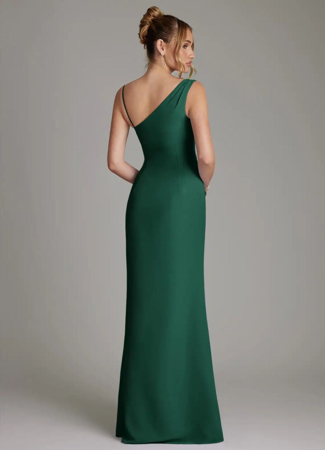 Mermaid Open Back Asymmetric Floor-Length Wedding Dress - Chloe Dress