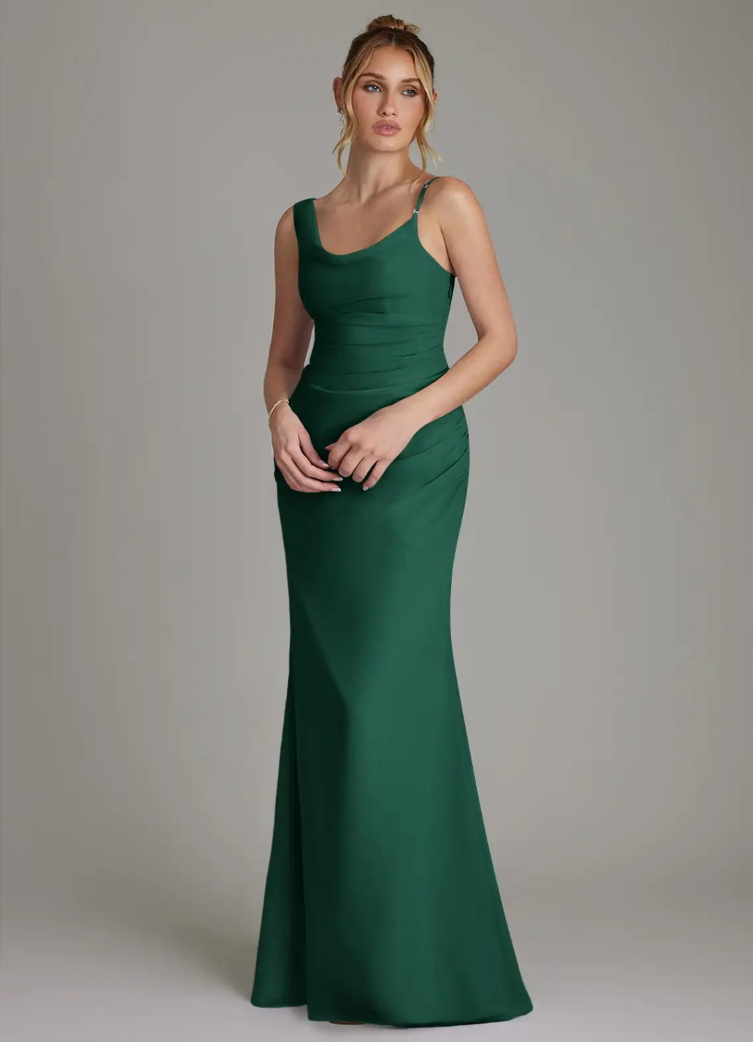 Mermaid Open Back Asymmetric Floor-Length Wedding Dress - Chloe Dress