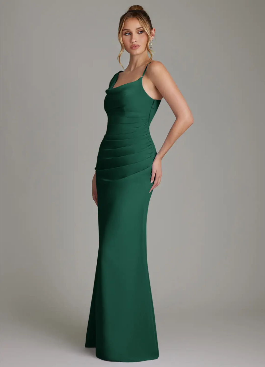 Mermaid Open Back Asymmetric Floor-Length Wedding Dress - Chloe Dress