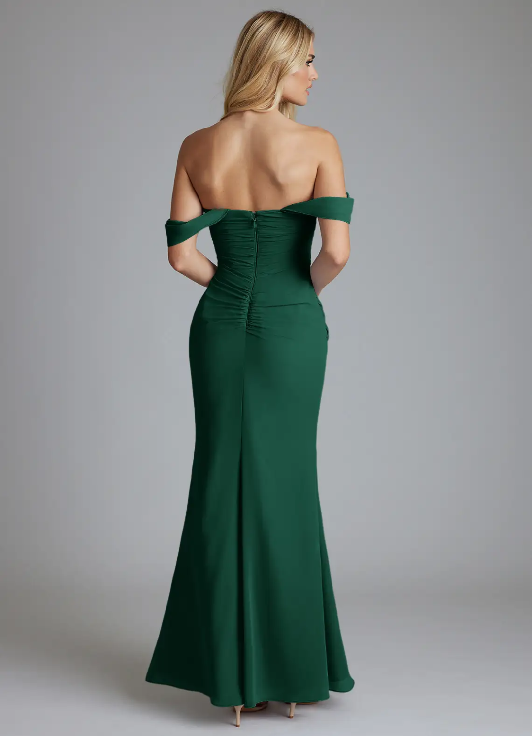 Mermaid Zipper Back Floor-Length Wedding Dress - Chloe Dress