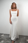 Mermaid Square Neck Sleeveless Floor-Length Wedding Dress - Chloe Dress
