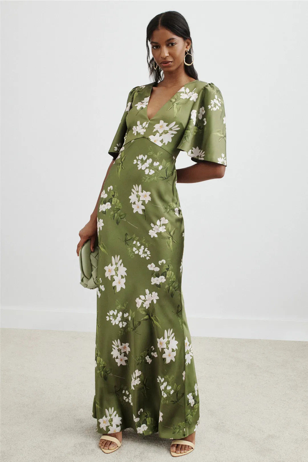 Green Mermaid V-Neck Floor-Length Prom Dress - Chloe Dress
