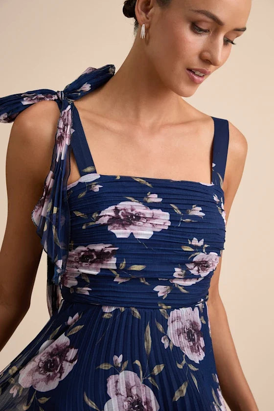 A-Line Spaghetti Strap Floor-Length Prom Dress - Chloe Dress
