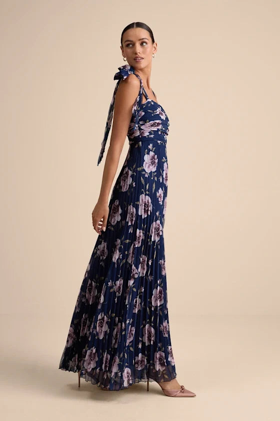 A-Line Spaghetti Strap Floor-Length Prom Dress - Chloe Dress