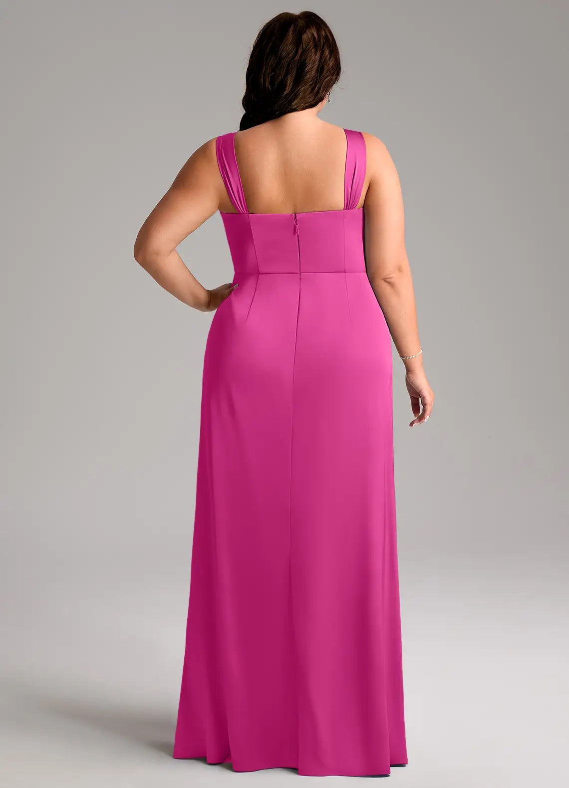 Sweetheart Satin Pleated Wedding Dress - Chloe Dress