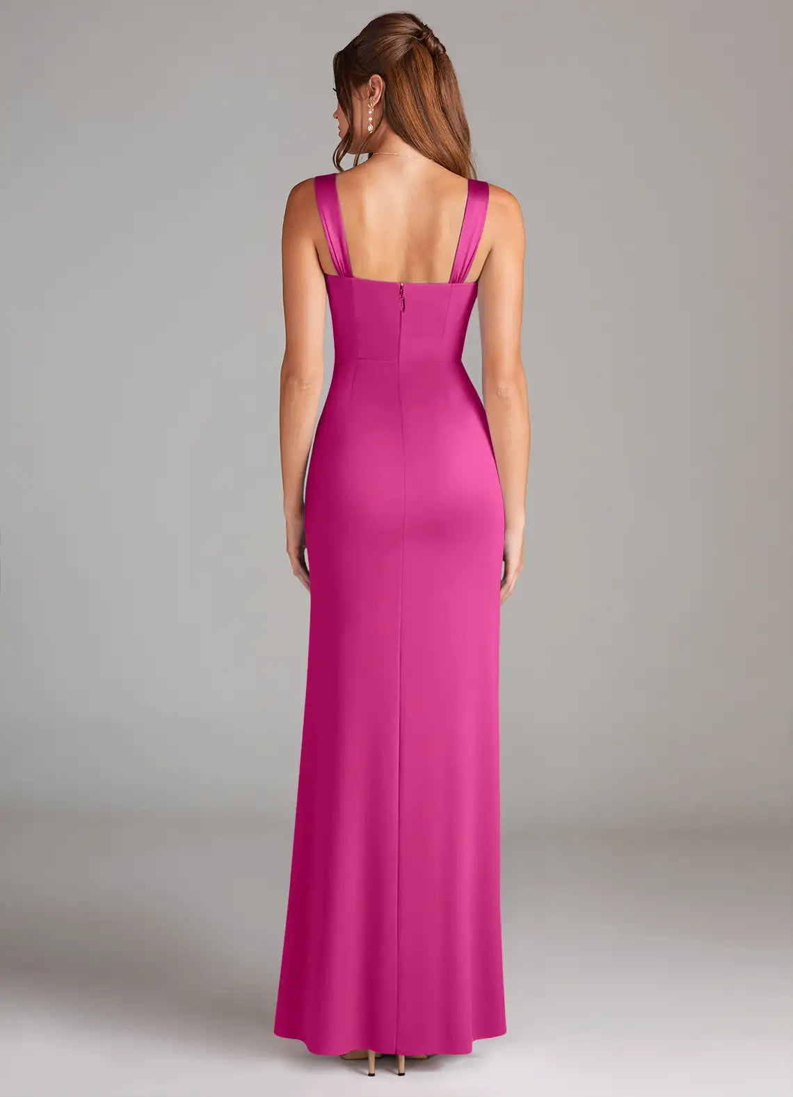 Sweetheart Satin Pleated Wedding Dress - Chloe Dress