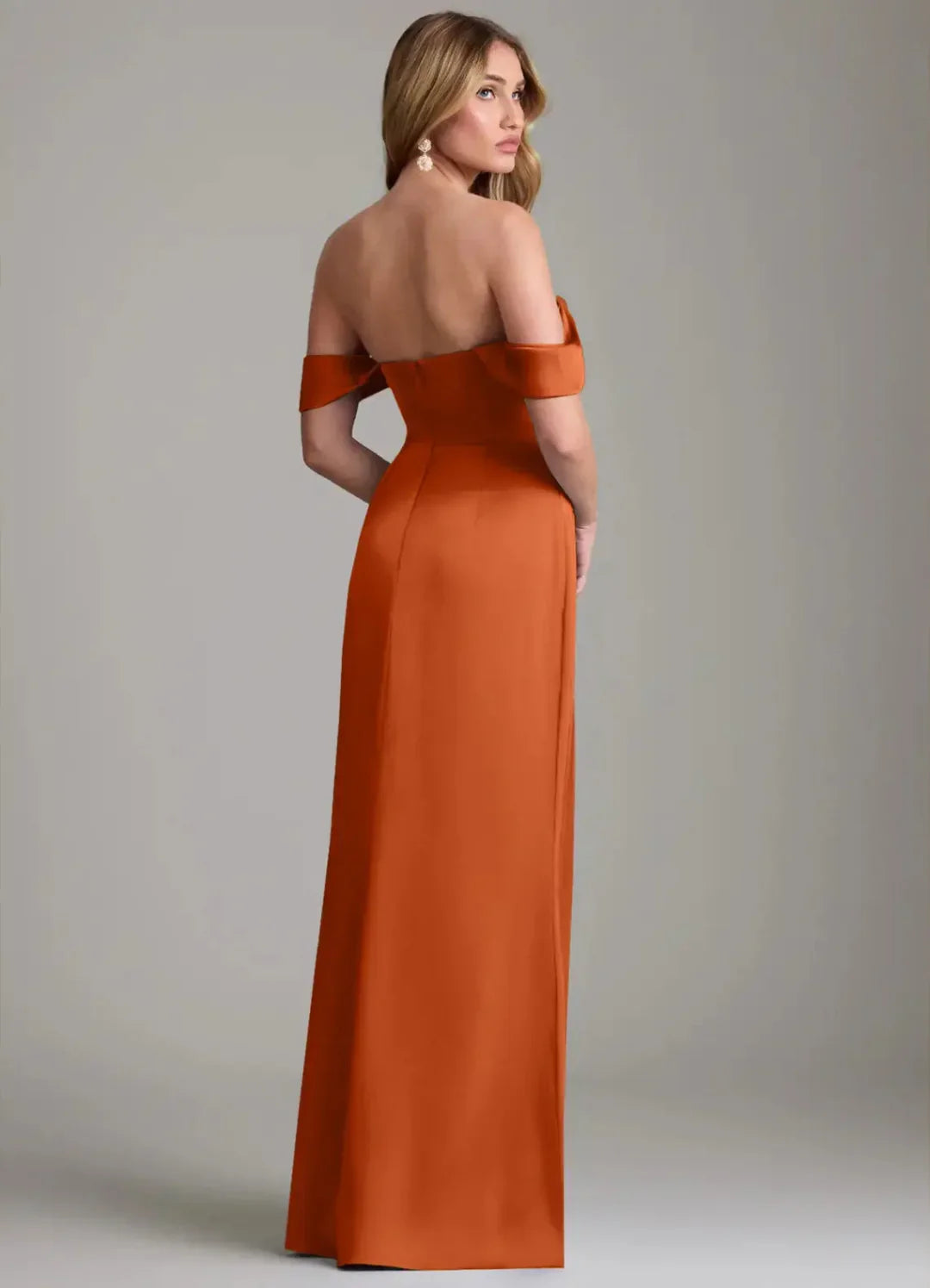 Sweetheart Satin Lace-Up Back Floor-Length Wedding Dress - Chloe Dress