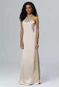 Sheath Halter Sleeveless Floor-Length Wedding Dress - Chloe Dress