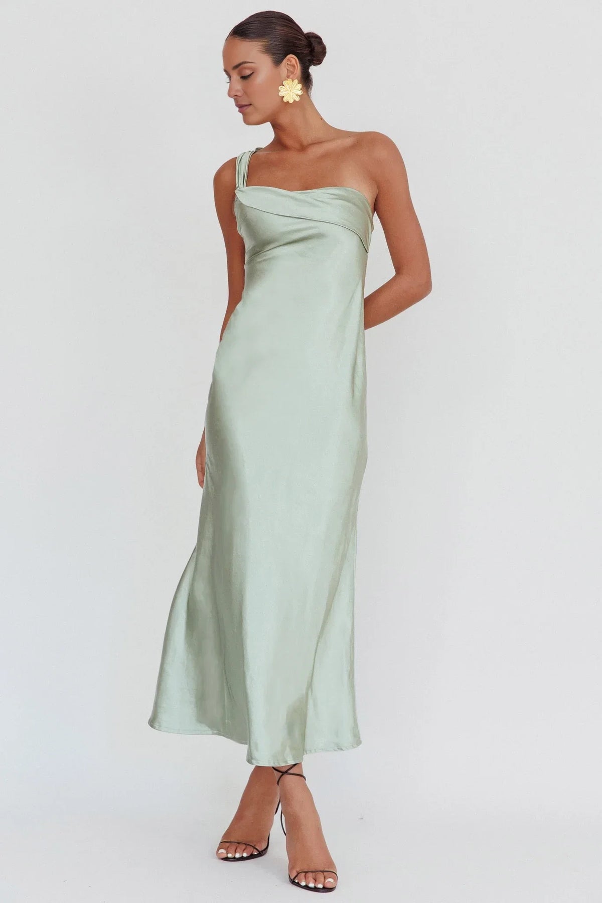 Sheath One-Shoulder Sleeveless Backless Floor-Length Prom Dress - Chloe Dress