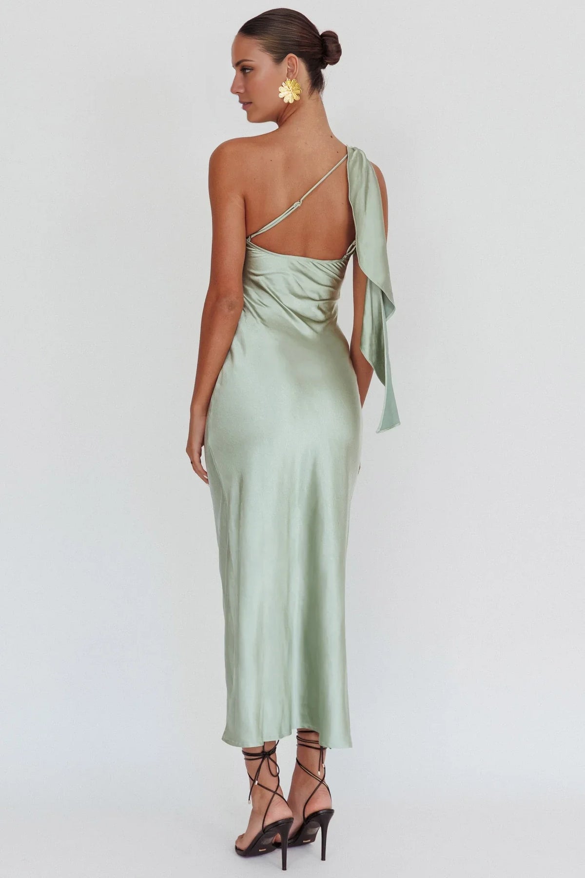 Sheath One-Shoulder Sleeveless Backless Floor-Length Prom Dress - Chloe Dress