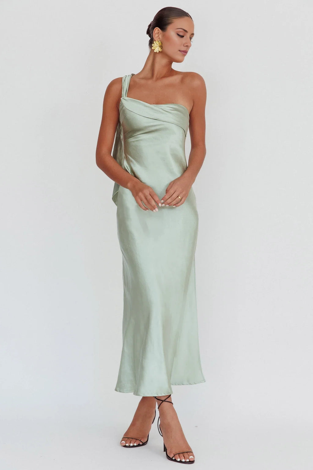 Sheath One-Shoulder Sleeveless Backless Floor-Length Prom Dress - Chloe Dress