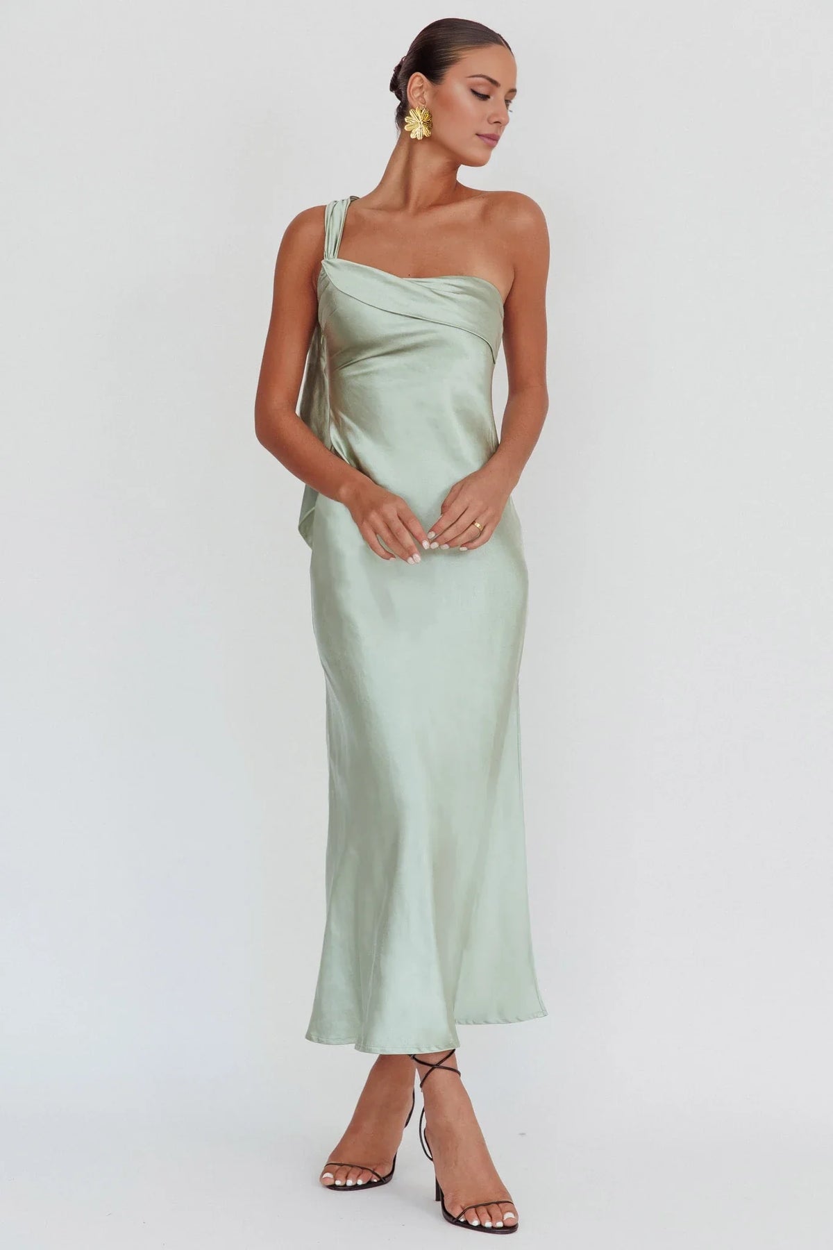 Sheath One-Shoulder Sleeveless Backless Floor-Length Prom Dress - Chloe Dress