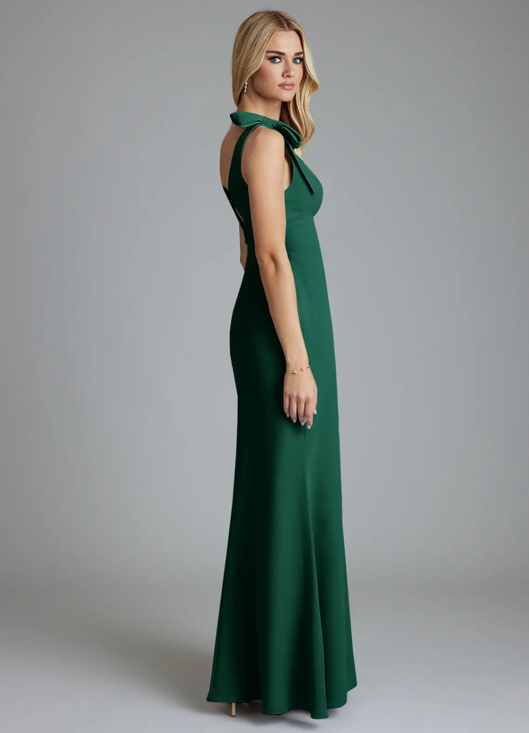 V-Neck Sleeveless Backless Floor-Length Wedding Dress - Chloe Dress