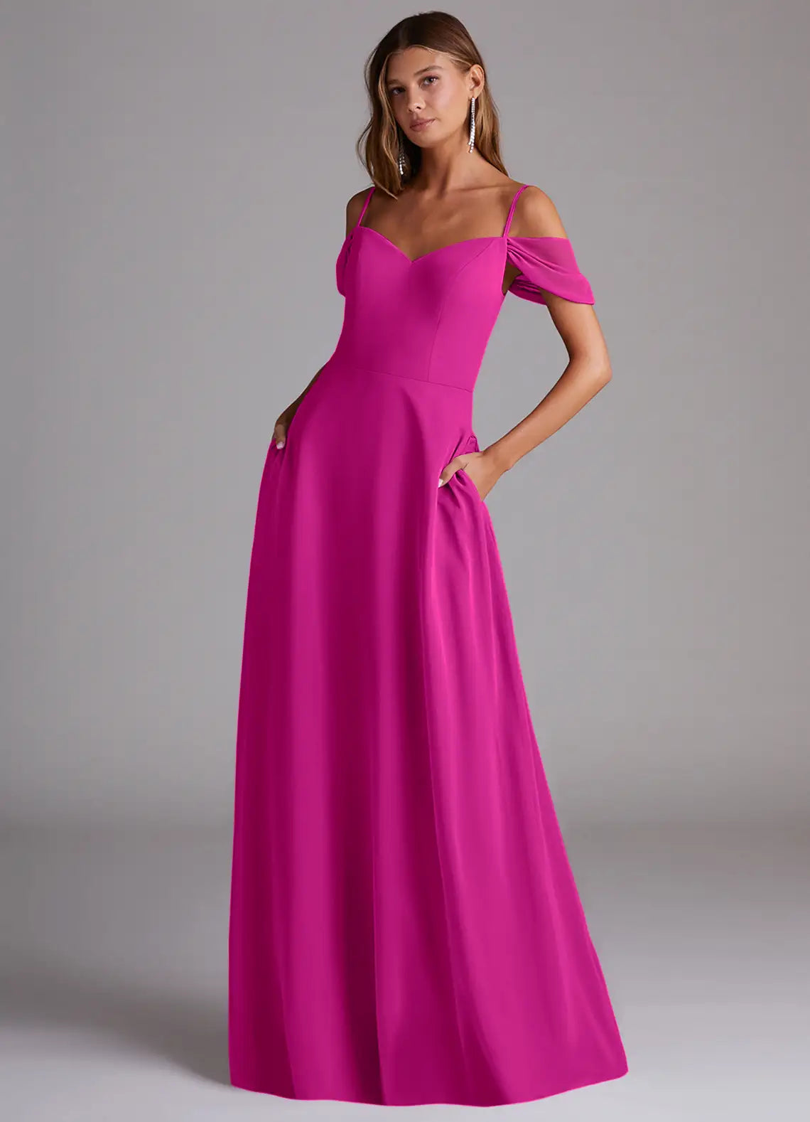 Spaghetti Strap Satin Wedding Dress - Chloe Dress