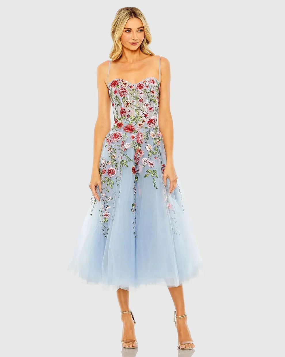 Light Blue A-Line Sweetheart Tulle Prom Dress - Chloe Dress