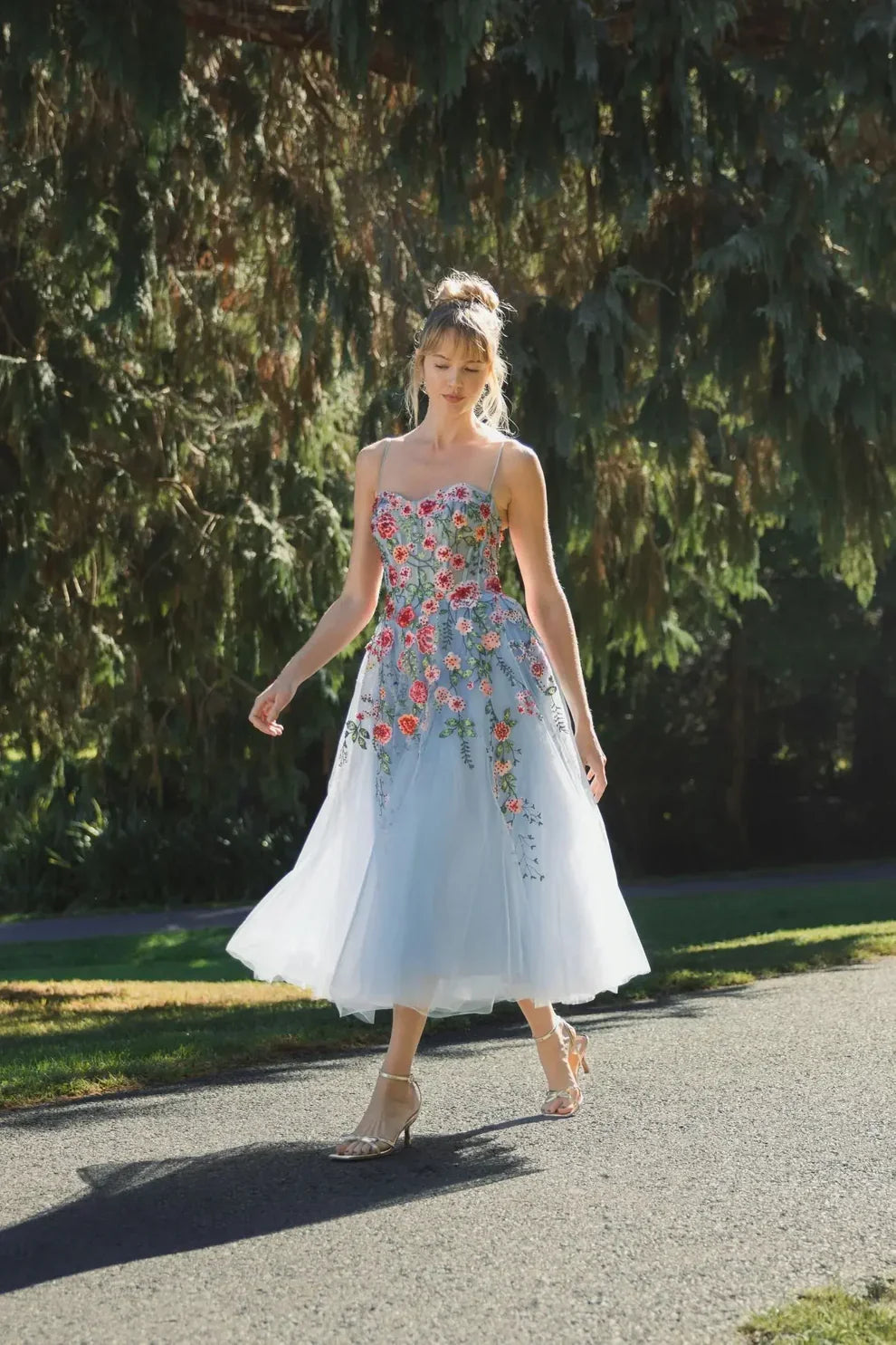 Light Blue A-Line Sweetheart Tulle Prom Dress - Chloe Dress