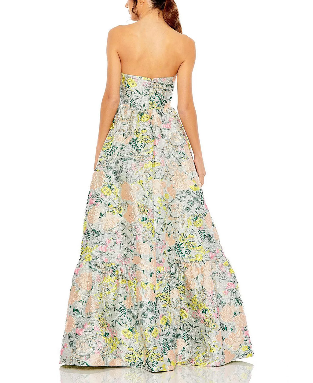 Ball Gown Strapless Open Back Tiered Floor-Length Prom Gown - Chloe Dress