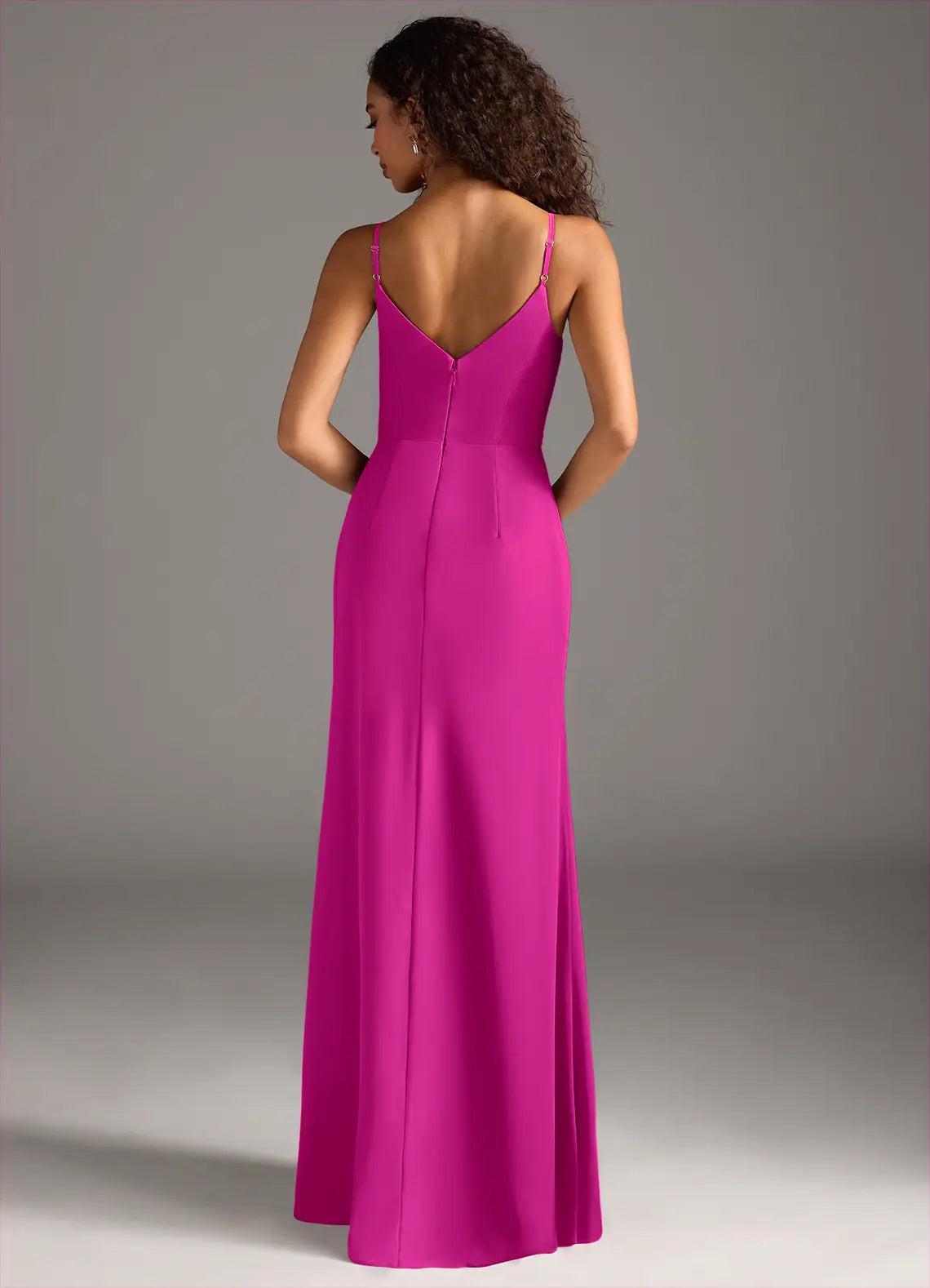 Spaghetti Strap Chiffon Floor-Length Wedding Dress - Chloe Dress