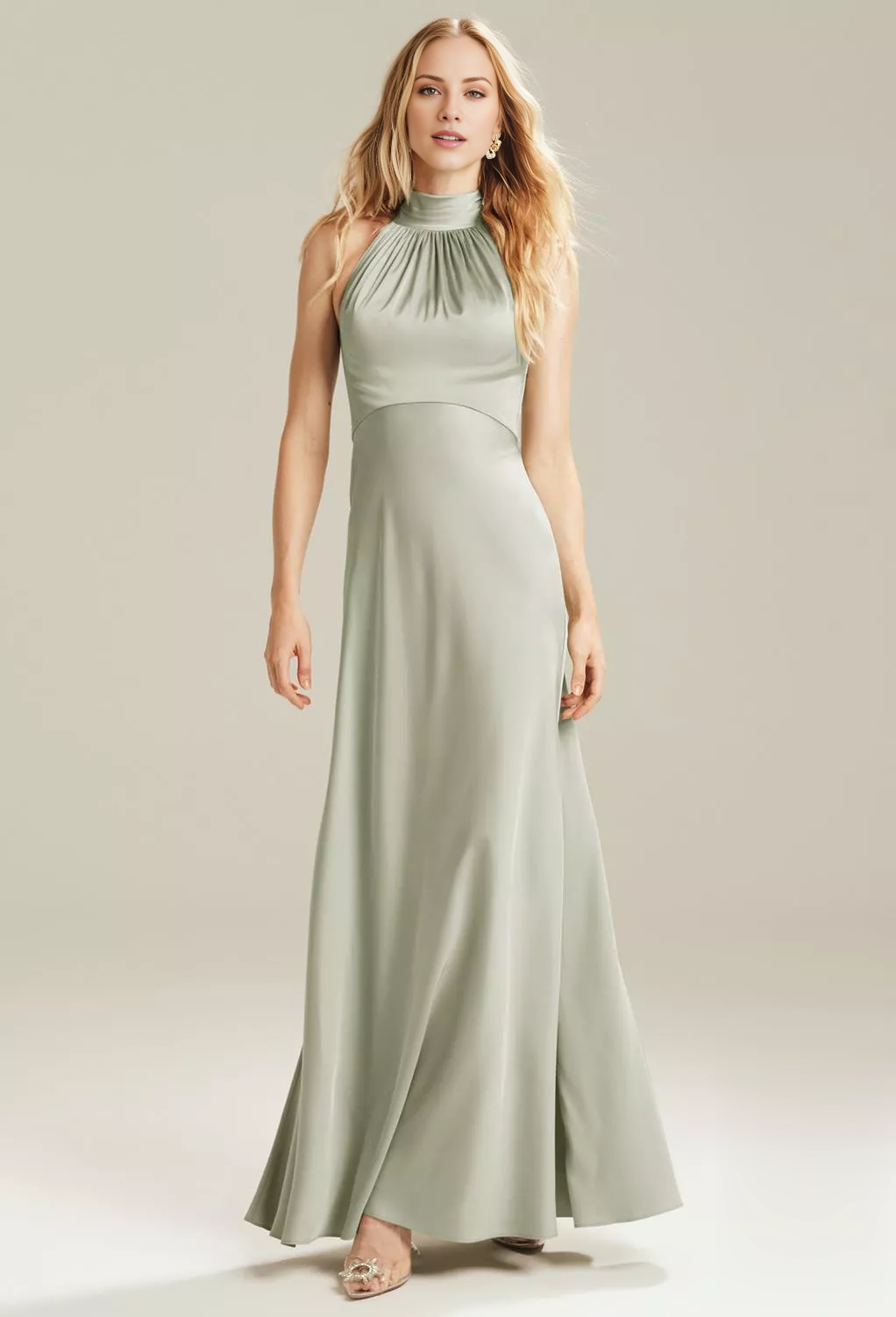 A-Line Off-Shoulder Sleeveless Backless Floor-Length Wedding Dress - Chloe Dress