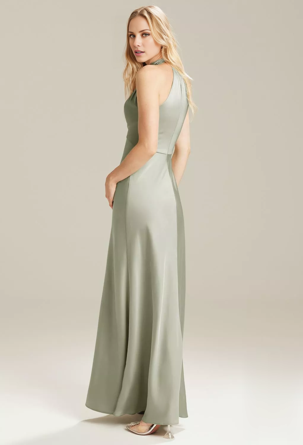 A-Line Off-Shoulder Sleeveless Backless Floor-Length Wedding Dress - Chloe Dress