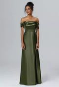 Mermaid One-Shoulder Sleeveless High Slit Floor-Length Wedding Dress - Chloe Dress