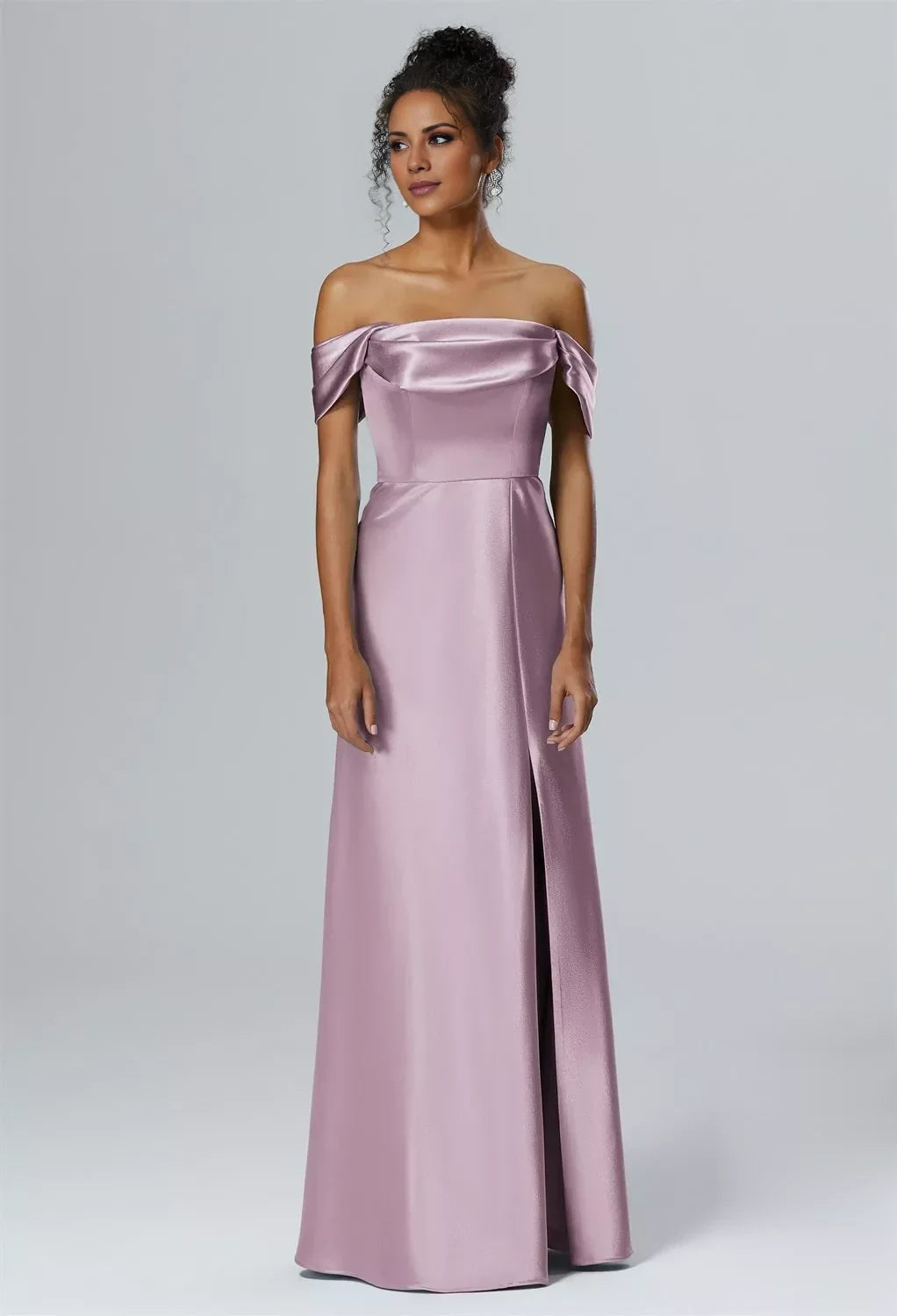 Mermaid One-Shoulder Sleeveless High Slit Floor-Length Wedding Dress - Chloe Dress