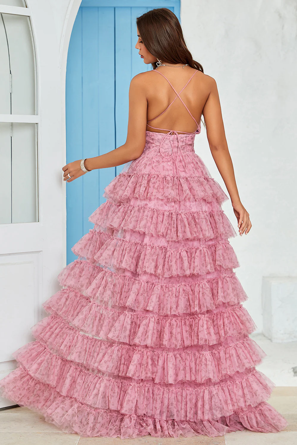 Tulle Ruffled Mini Prom Dress - Chloe Dress