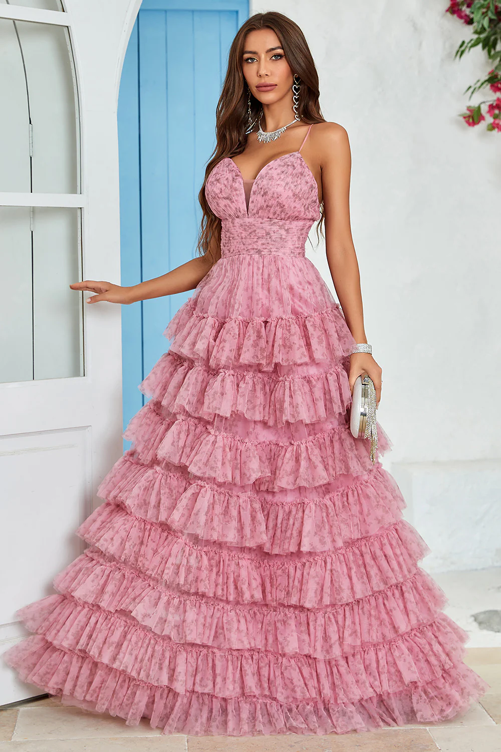Tulle Ruffled Mini Prom Dress - Chloe Dress