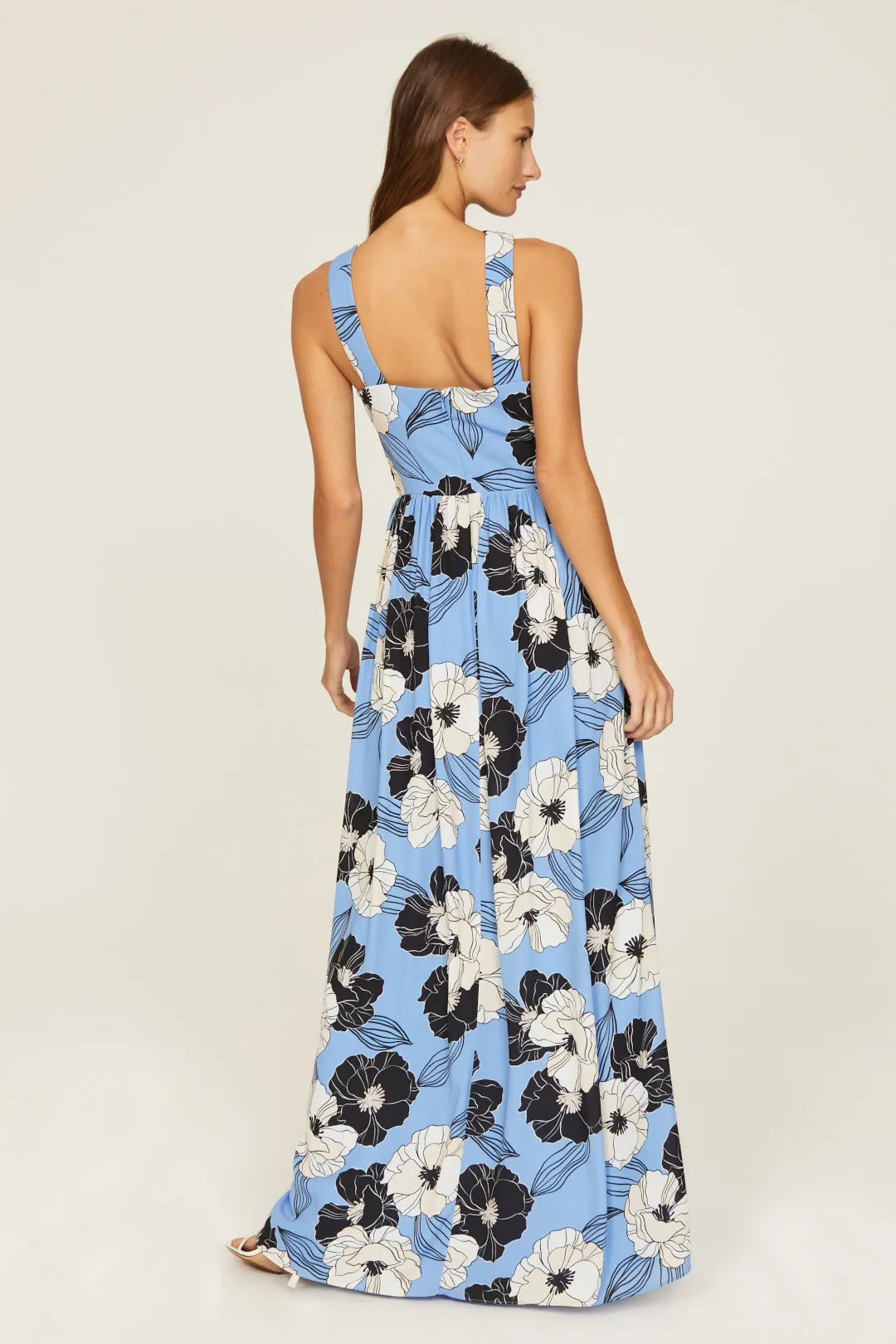 A-Line Halter Sleeveless High Slit Floor-Length Prom Dress - Chloe Dress
